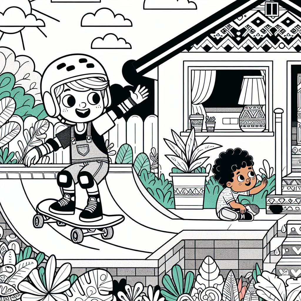 Скейт-площадка во дворе