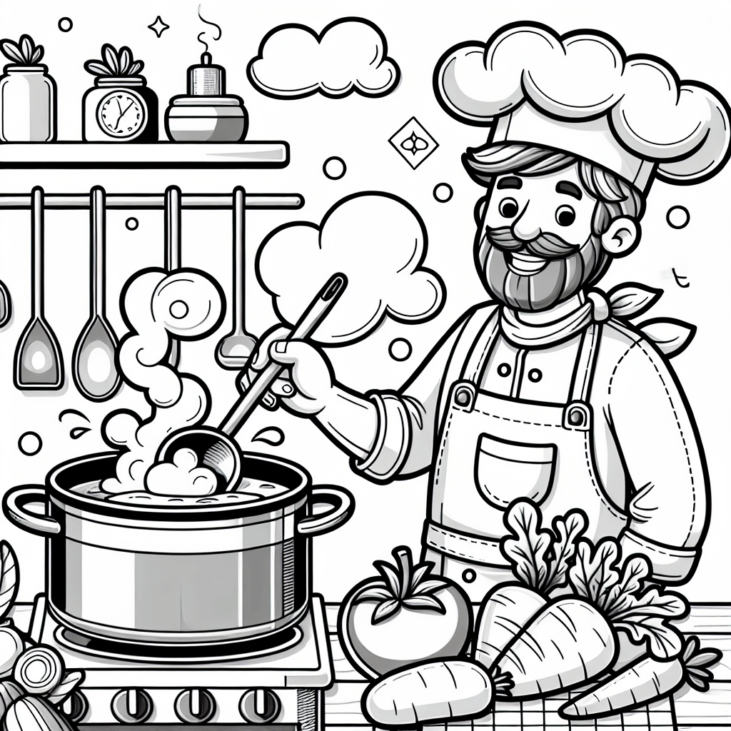 Повар в кафе