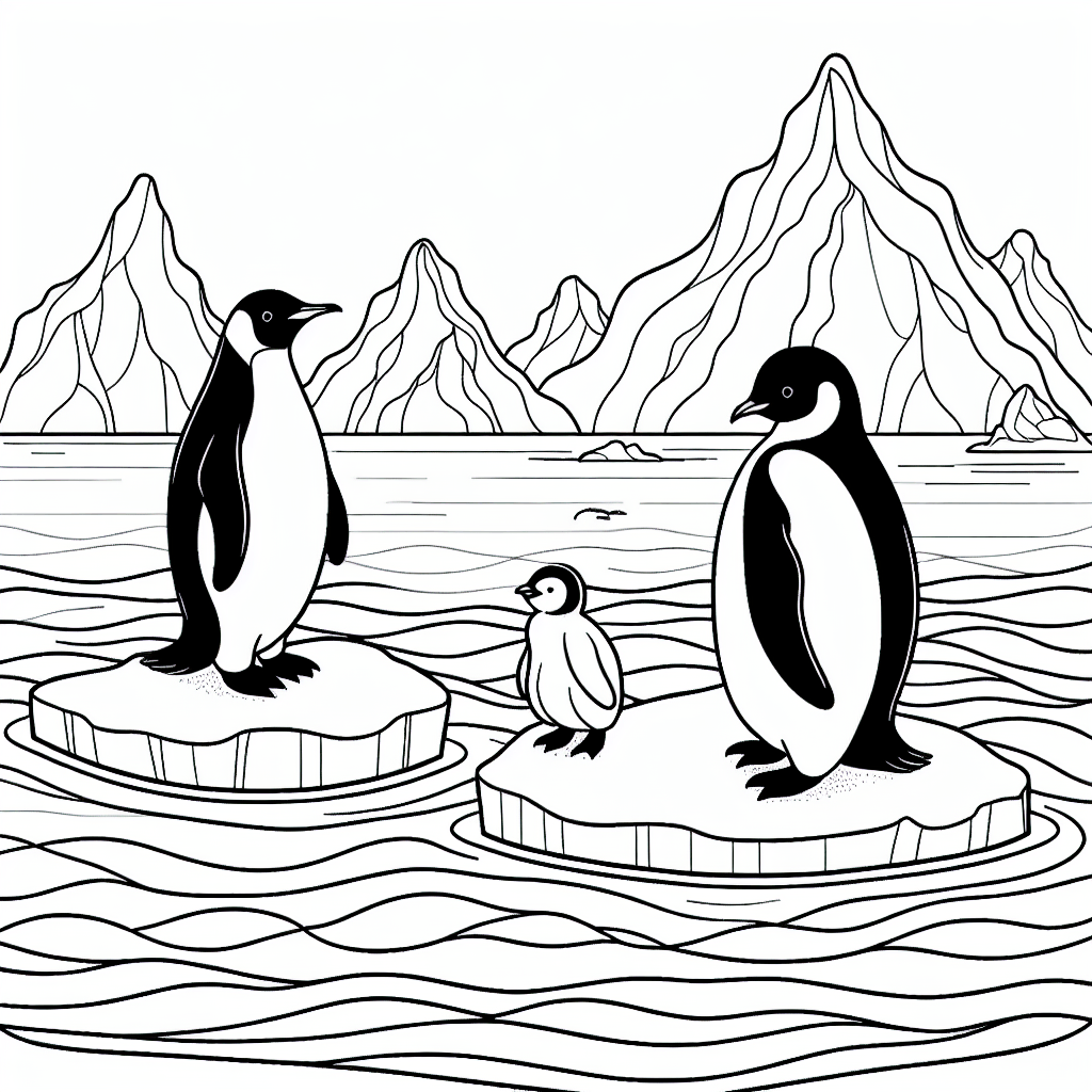 Пингвины на льдине