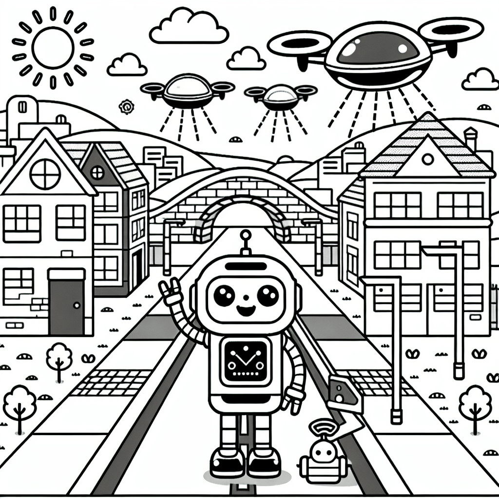 Робот-гид в городе