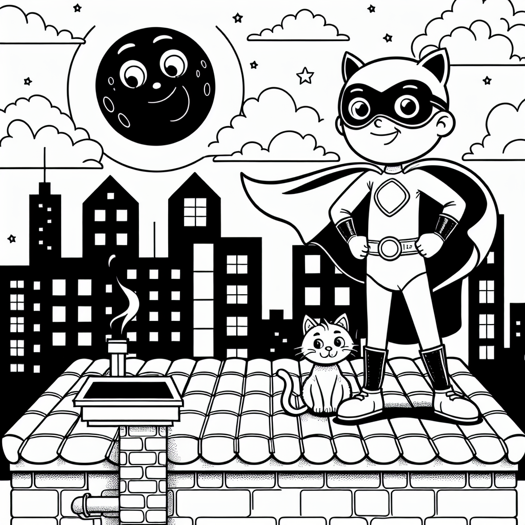 Ночной страж на крыше