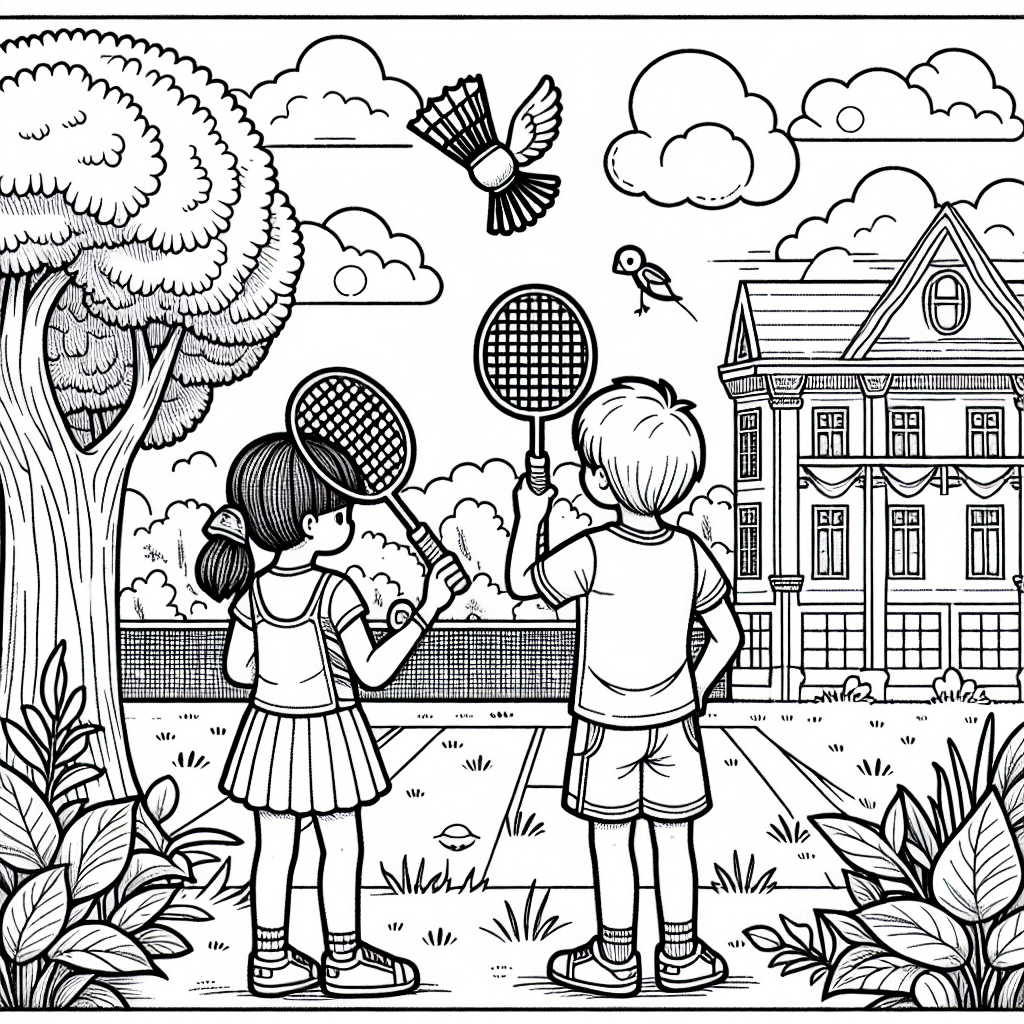 Бадминтон под деревом